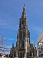 Der Westturm des Ulmer Mnsters ist mit 161,53 m der hchste Kirchturm der Welt.