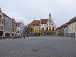 Amberg, Marktplatz mit Rathaus aus dem 14.