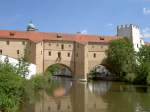 Amberg, Stadtmauer ber die Vils genannt Stadtbrille (26.07.2007)