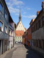 Amberg, Badgasse mit Frauenkirche (06.04.2015)