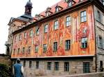 Bamberg - Sommer 2002 -  Kunstfassade 