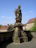 Bamberg, Kunigundestatue an der unteren Brcke (13.04.2014)