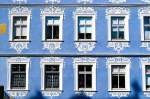 Hausfassade an der Unteren Brcke in Bamberg.