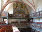 Pilgramsreuth, Orgelempore in der Ev.