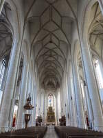 Ingolstadt, Innenraum des Mnster zur unseren lieben Frau, erbaut ab 1425 (28.02.2021)