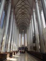 Landshut, Mittelschiff der Stiftskirche St.