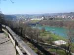 Burghausen/Bayern,  Blick von der Burg auf den Whrsee,  April 2005