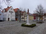 Hirschau, Mariensule und Huser am Marktplatz (06.04.2015)