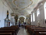 Stettkirchen, Innenraum der Wallfahrtskirche Maria Heimsuchung, erbaut bis 1656 (11.06.2017)