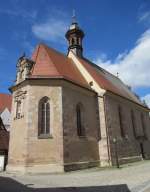 Herrieden, Kirche Unserer lieben Frau, erbaut ab 1490, Dachreiter von 1703 (16.06.2013)