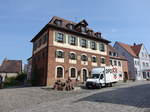 Windsbach, Rathaus, Dreigeschossiger Walmdachbau, erbaut 1749 (26.05.2016)