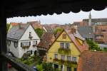 Rothenburg ob der Tauber von der Stadtmauer aus gesehen.