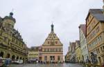Die 1446 erbaute Ratstrinkstube am Marktplatz in Rothenburg ob der Tauber.