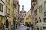 Rderbogen und Markusturm in Rothenburg ob der Tauber.