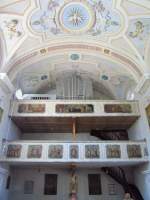 Mickhausen, Orgelempore der St.