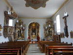 Ebing, barocke Altre und Kanzel in der Pfarrkirche St.