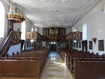 Memmelsdorf, Orgelempore in der Maria Himmelfahrt Kirche (13.10.2018)