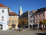 Bad Reichenhall, historische Gebude am Rathausplatz (10.11.2018)