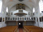 Michelsneukirchen, Orgelempore in der Pfarrkirche St.