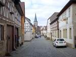 Selach, Huser in der Luitpoldstrae mit Blick auf die St.