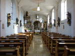 Lailling, barocker Innenraum der Pfarrkirche St.