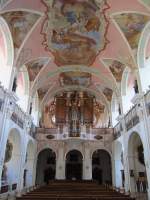 Maihingen, Klosterkirche Maria Immaculata, Barockorgel von 1734, erbaut von J.