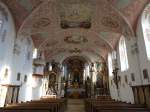 Gromehring, Pfarrkirche zu unserer lieben Frau, Chor sptgotisch, barocke Ausstattung von 1728 (25.12.2015)