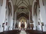 Gaimersheim, neugotischer Innenraum der Pfarrkirche Maria Himmelfahrt (01.05.2016)