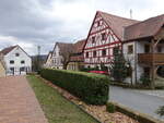 Ermreuth, Fachwerkhuser am Marktplatz (27.03.2016)