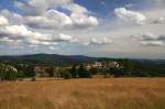 Blick auf Finsterau im Bayerischen Wald.