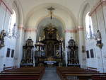 Grainet, barocker Innenraum der Pfarrkirche Hl.