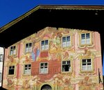 Mittenwald, Haus am Obermarkt mit Lftlmalerei, Aug.2014