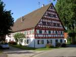 Ettlishofen, Fachwerkbauernhaus in der Daiblerstr., Landkreis   Gnzburg (28.06.2011)