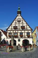 Krumbach, Altes Rathaus von 1679, Landkreis Gnzburg (10.07.2011)