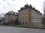 Schloss Gereuth, erbaut von 1705 bis 1710 durch Josef Greissing und Valentin Pezani, dreigeschossige Dreiflgelanlage mit Walmdach und Sandsteingliederungen (24.03.2016)