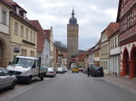 Ebern, Grauturm am Ende des Marktplatz (24.03.2016)