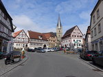 Zeil am Main, Marktplatz mit Rathaus und St.