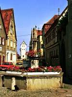 Stadtbrunnen in Mainbernheim (August 1978)