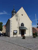 Brnnau, Evangelisch-lutherische Kirche, Saalbau mit Dachreiter, erbaut bis 1705 (28.05.2017)