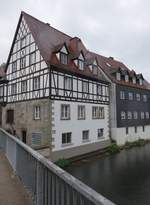 Kronach, Fachwerkhaus an der Klosterbrücke (15.04.2017)