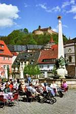 Marktplatz mit Luitpold-Brunnen (Mai 2003)