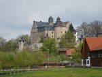 Wernstein, Oberes Schloss, dreigeschossiger Flgelbau um einen Binnenhof, erbaut im 14.