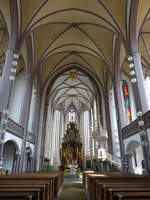 Kulmbach, sptgotischer Innenraum der Pfarrkirche St.