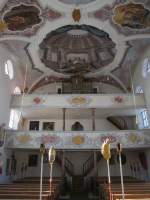 Unterigling, Orgelempore der St.