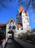 Geltendorf, Schloss Kaltenberg, erbaut 1292, heute im Besitz von Prinz Luitpold   von Bayern (28.02.2014)