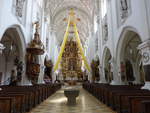 Landsberg, barocker Innenraum der Katholische Stadtpfarrkirche Mari Himmelfahrt (18.05.2019)