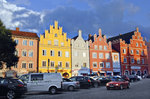 Giebelhuser an der Strae Altstadt in Landshut.