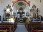 Altenbanz, sptbarocke Ausstattung in der Pfarrkirche St.