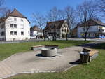 Bad Staffelstein, Brunnen am Georg Herpich Platz (07.04.2018)