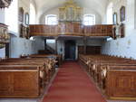 Arnstein, Orgelempore in der kath.